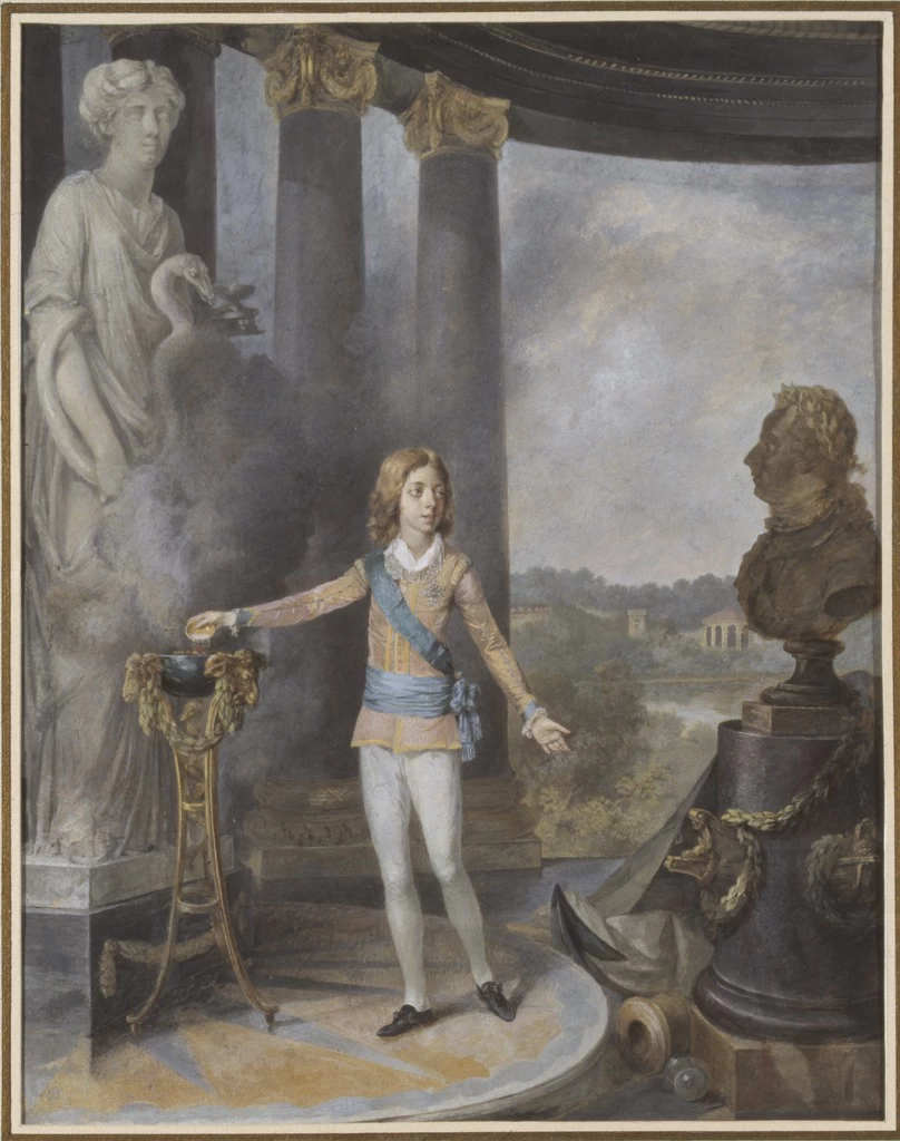 Il re Gustavo IV Adolfo di Svezia si sacrifica a Igia per la salute del padre - Museo Nazionale, Stoccolma